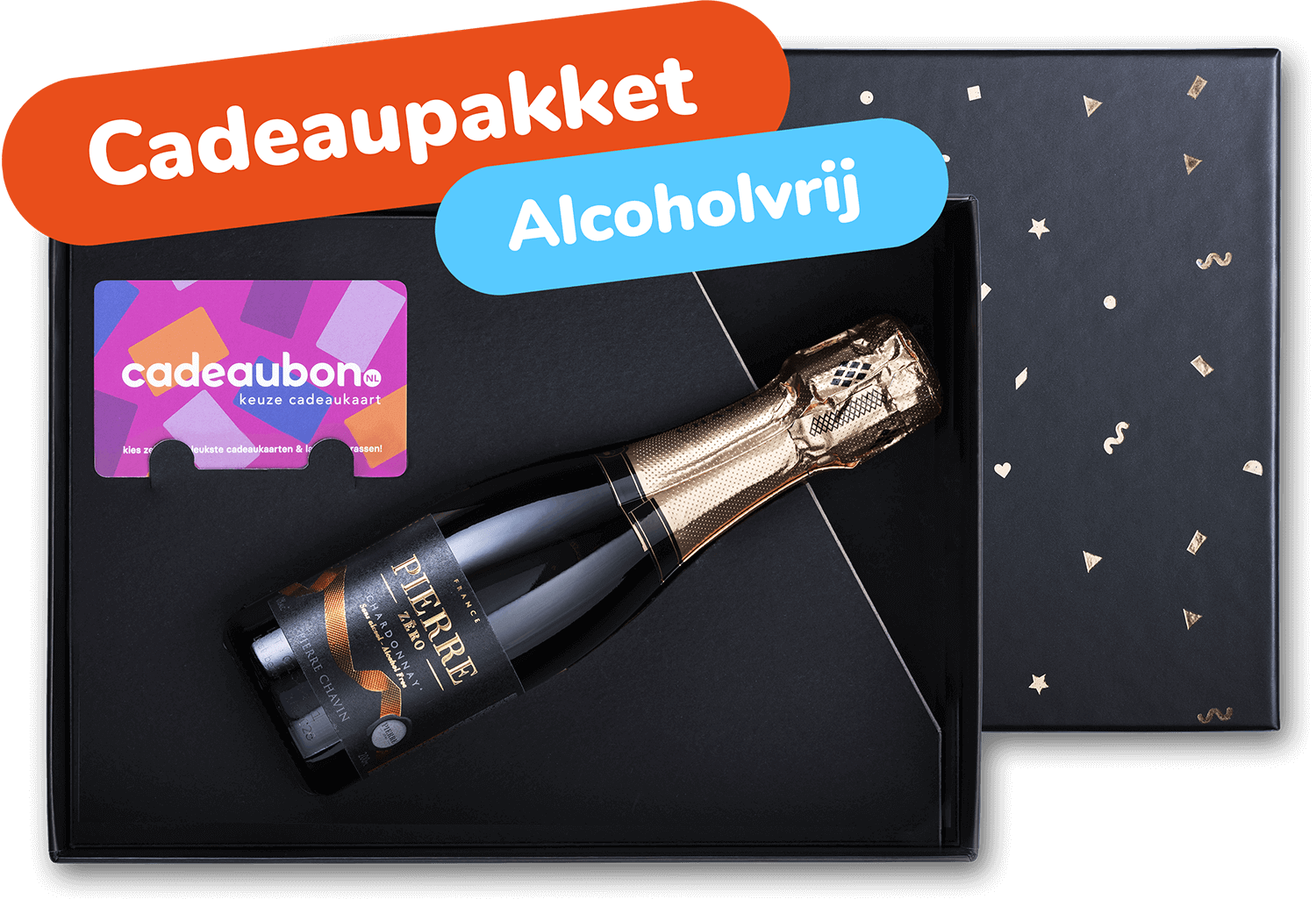 Cadeaupakket 'Chardonnay mousserend 0%' (200 ml)