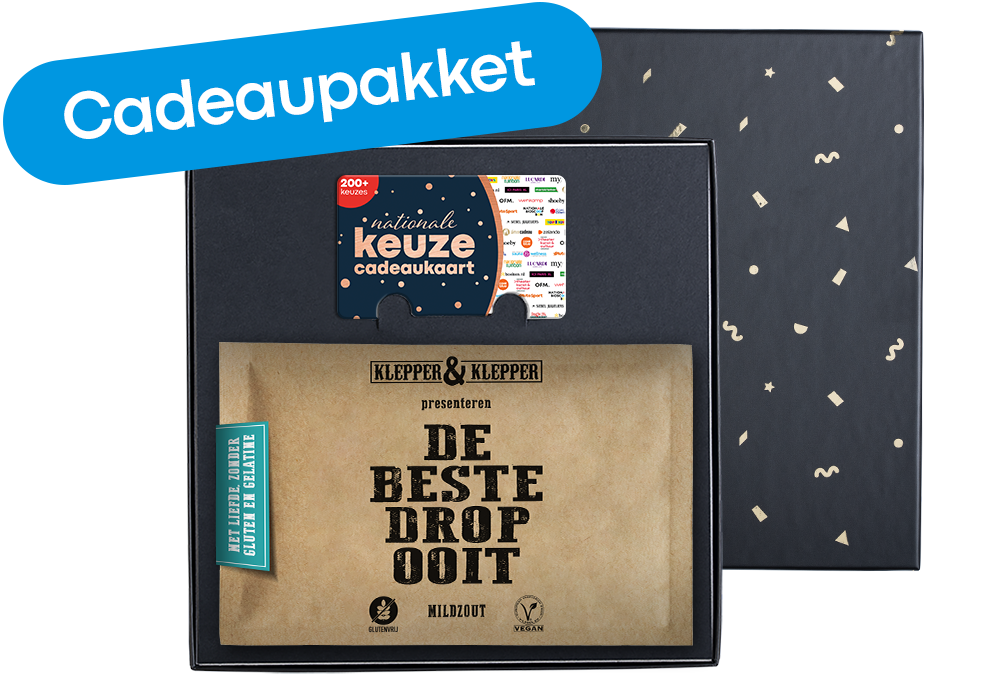 Cadeaupakket ‘Mildzout drop’ Klepper & Klepper (200 gr)