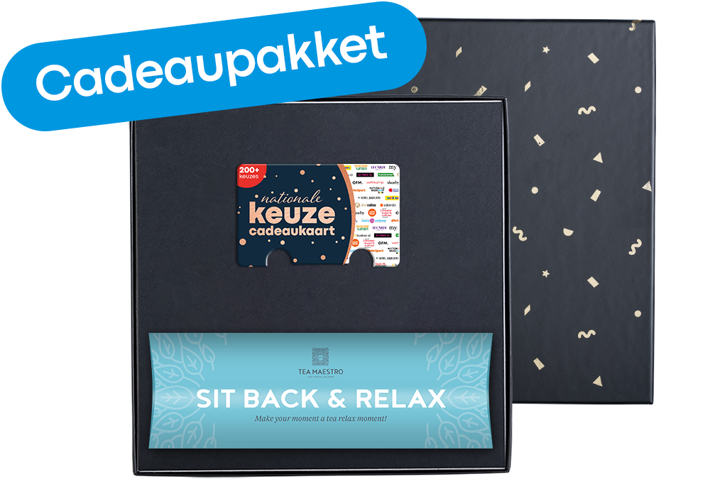 Cadeaupakket Dutch Tea Maestro ’Sit Back & Relax' (20 gr)