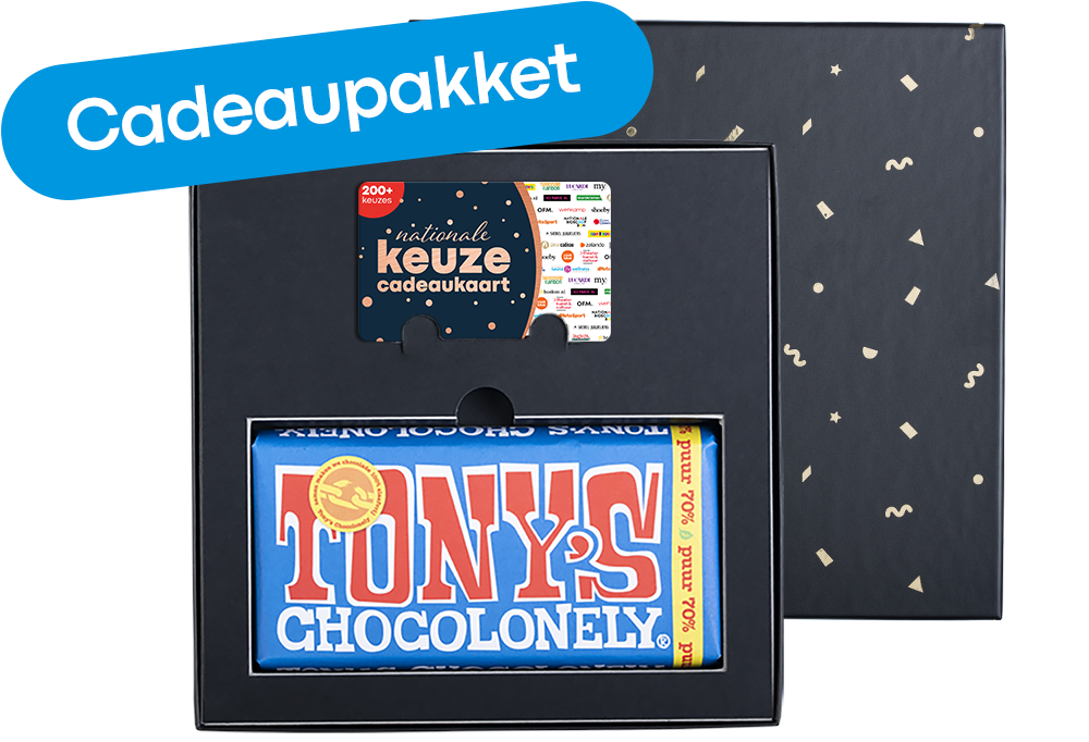 Cadeaupakket Tony's Chocolonely 'Puur'